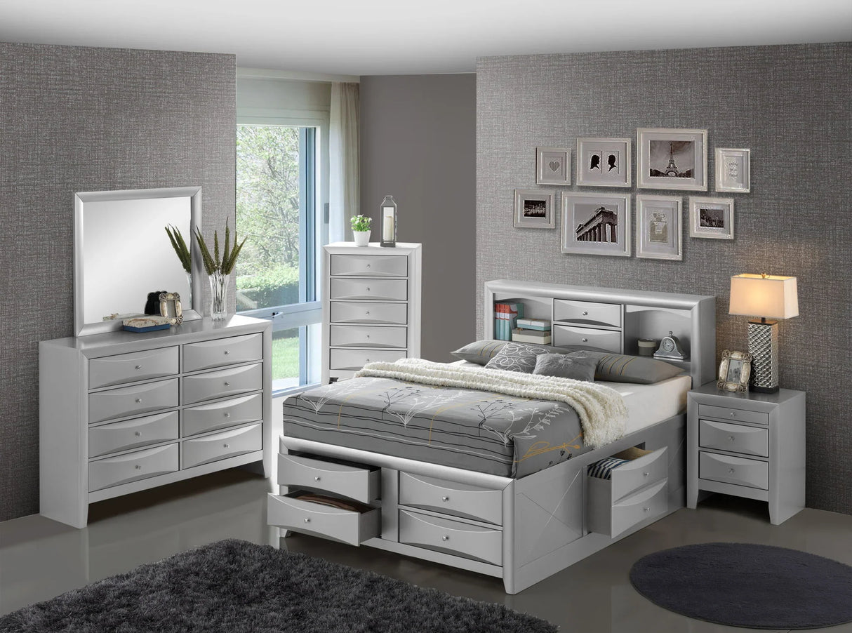Marilla - Storage Bed With Bookcase Headboard - Furniture Home Direct