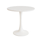 Mid-Century Round Dining Table With Pedestal Base For 2 - 4 People