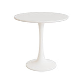 Mid-Century Round Dining Table With Pedestal Base For 2 - 4 People