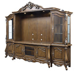 Latisha - Entertainment Center - Antique Oak - Furniture Home Direct