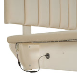Queen Bed With Upholstered Storage And LED Lighting Beige - Furniture Home Direct