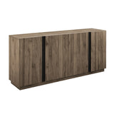 Mid-Century Modern 3 Drawer Low TV Stand For TVs Up To 80" - Furniture Home Direct