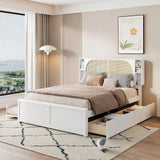 Headboard Bed With 2 Drawers And Trundle - Furniture Home Direct