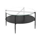 Caroline - Round Coffee Table - Black - Furniture Home Direct