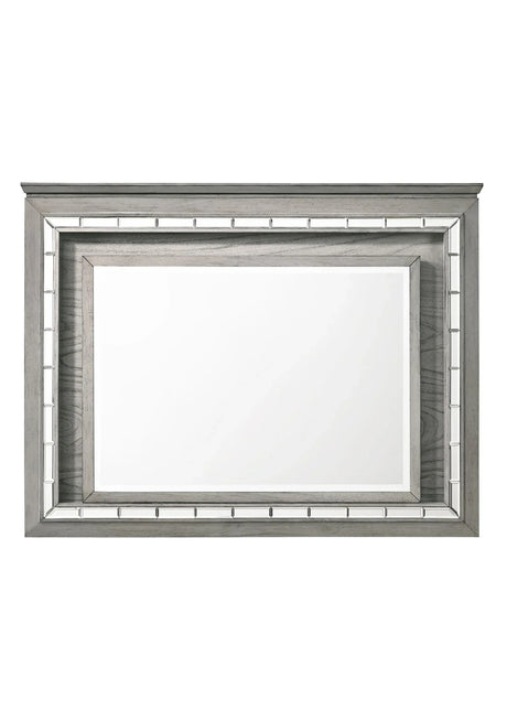Antares - Mirror With LED - Light Gray - Furniture Home Direct