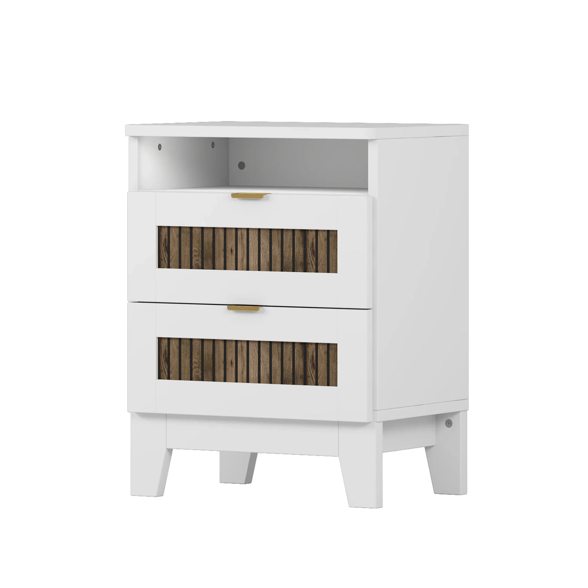 Bedroom Bundle - Queen Bed + Dresser + Two Nightstands + Rug + Faux Plant - Furniture Home Direct