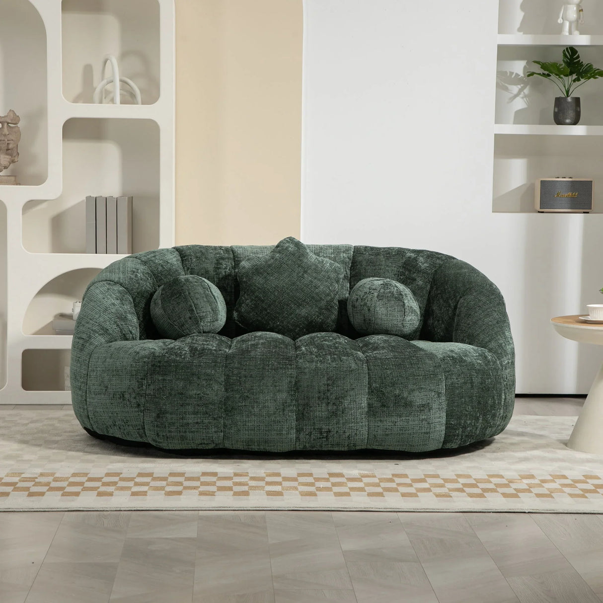 Bean Bag Lazy Sofa Durable Comfort Lounger High Back Bean Bag Chair Couch - Furniture Home Direct