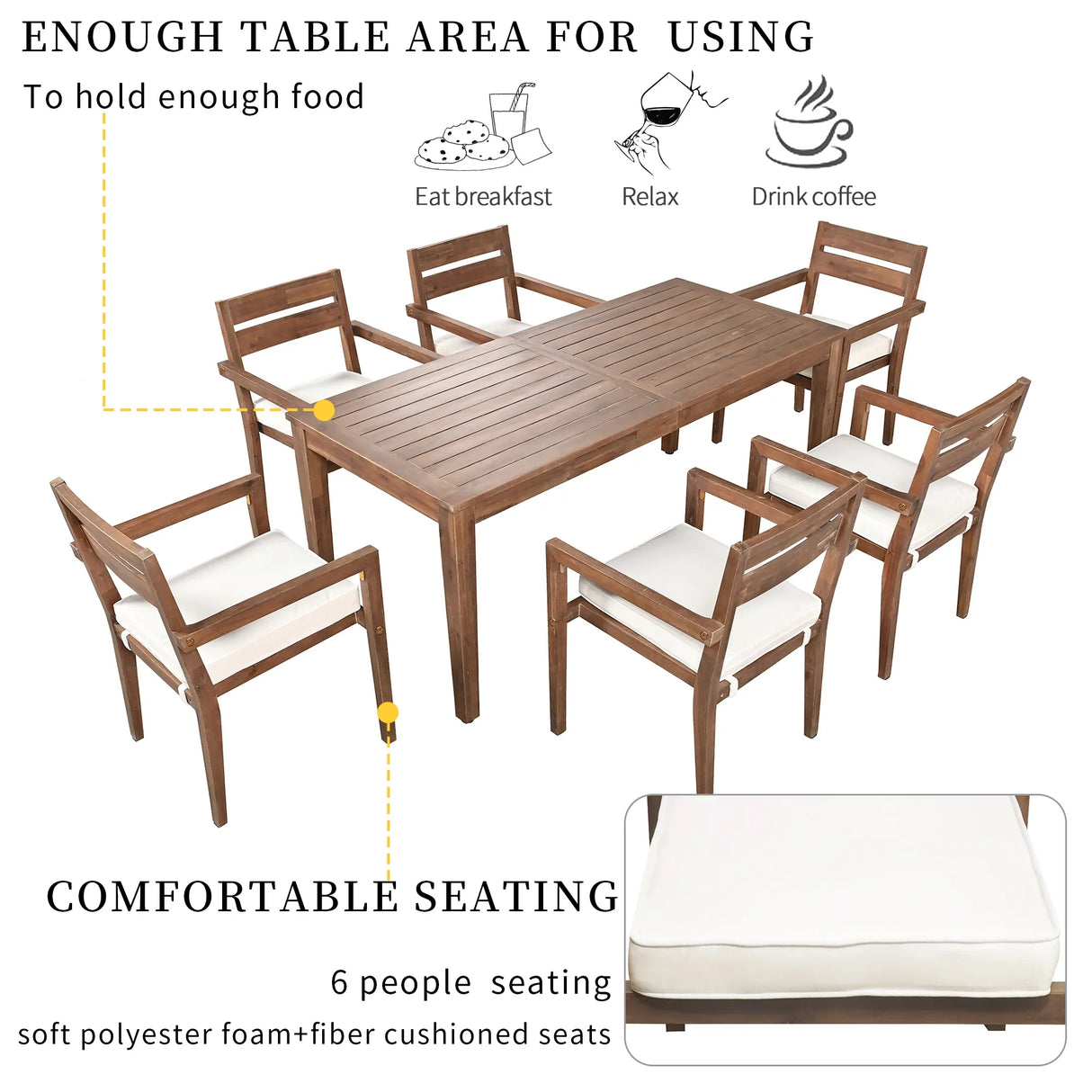 7 Piece Outdoor Dining Set - Furniture Home Direct