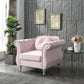 Chic Transitional Flared Arm Chair - Furniture Home Direct