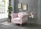 Chic Transitional Flared Arm Chair - Furniture Home Direct