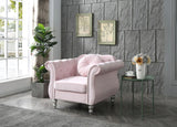 Chic Transitional Flared Arm Chair - Furniture Home Direct