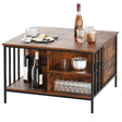 Lift Top Coffee Table With Storage, Adjustable Height Living Room - Black / Brown - Furniture Home Direct