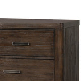 6 Drawer Dresser - Antique Brown - Furniture Home Direct