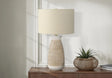 Lighting, Table Lamp, Ceramic, Resin, Contemporary - Cream - Furniture Home Direct