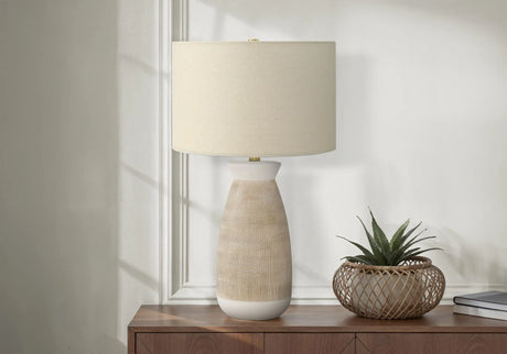 Lighting, Table Lamp, Ceramic, Resin, Contemporary - Cream - Furniture Home Direct