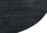Jasper - Contemporary Round Dining Table With Black Finish Chairs - Furniture Home Direct