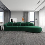 Elijah - Japandi Style Curvy Sectional Sofa - Furniture Home Direct