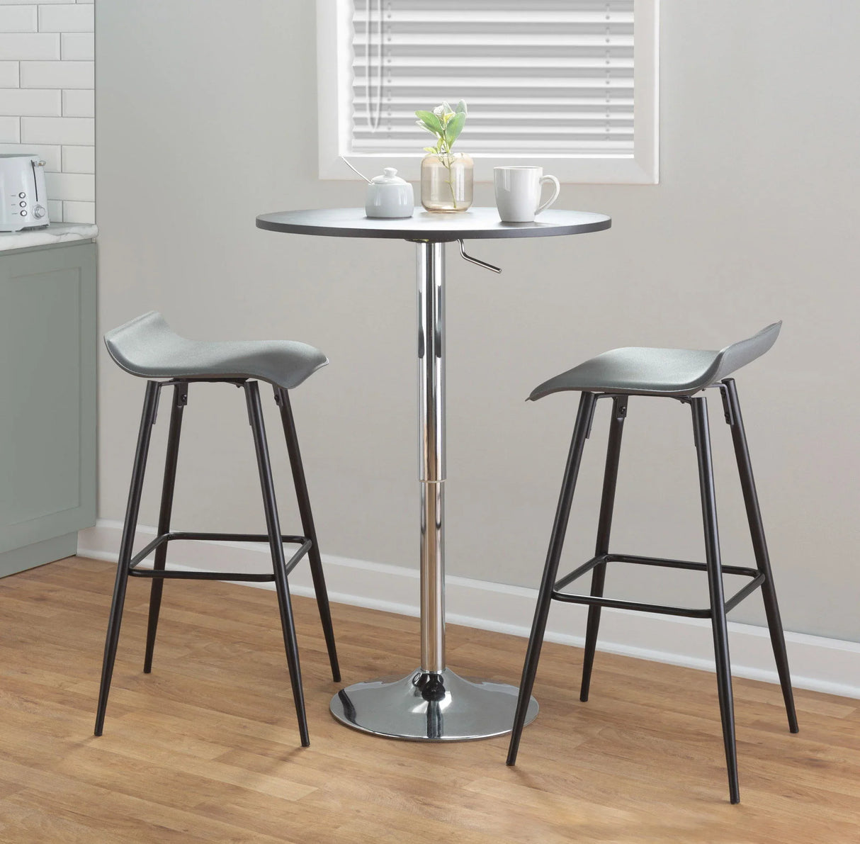 Elia - Contemporary Adjustable Bar Table - Furniture Home Direct