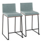 Mason Mara - Contemporary Fixed Height Quality Counter Stool (Set of 2) - Furniture Home Direct