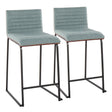 Mason Mara - Contemporary Fixed Height Quality Counter Stool (Set of 2) - Furniture Home Direct