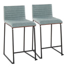 Mason Mara - Contemporary Fixed Height Quality Counter Stool (Set of 2) - Furniture Home Direct