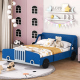 Car Shaped Platform Bed With Wheels - Furniture Home Direct
