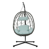 Egg Chair with Stand - Foam Green - Furniture Home Direct