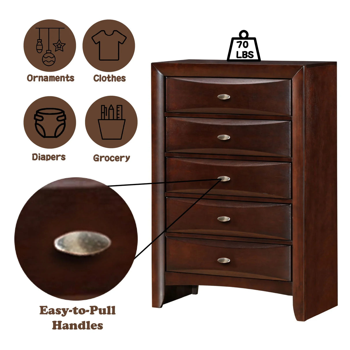 Ireland - Elegant Design Chest - Furniture Home Direct