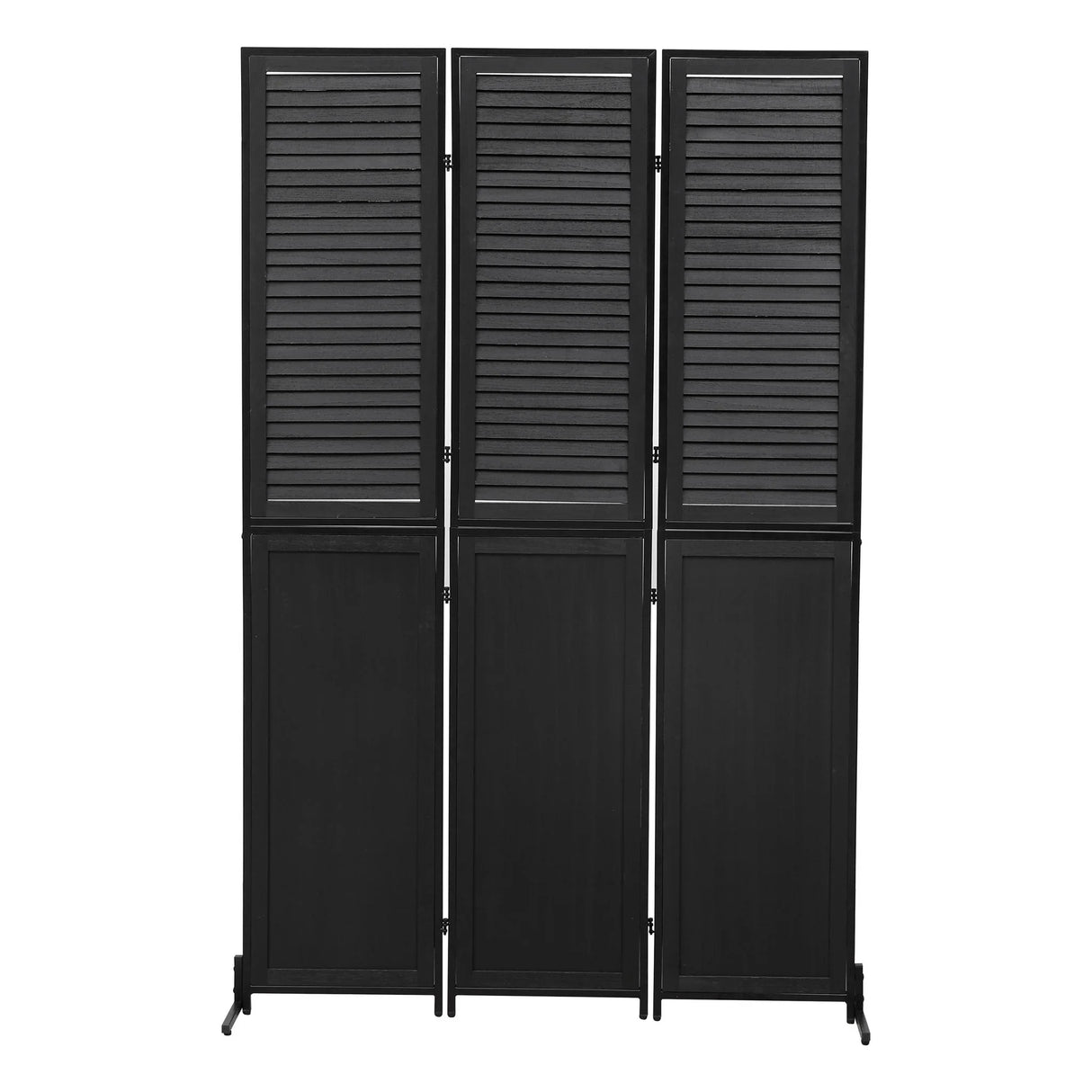 Rustic 3 Panel Room Dividers And Folding Privacy Screen - Furniture Home Direct