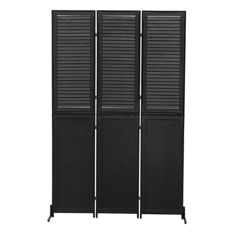 Rustic 3 Panel Room Dividers And Folding Privacy Screen - Furniture Home Direct