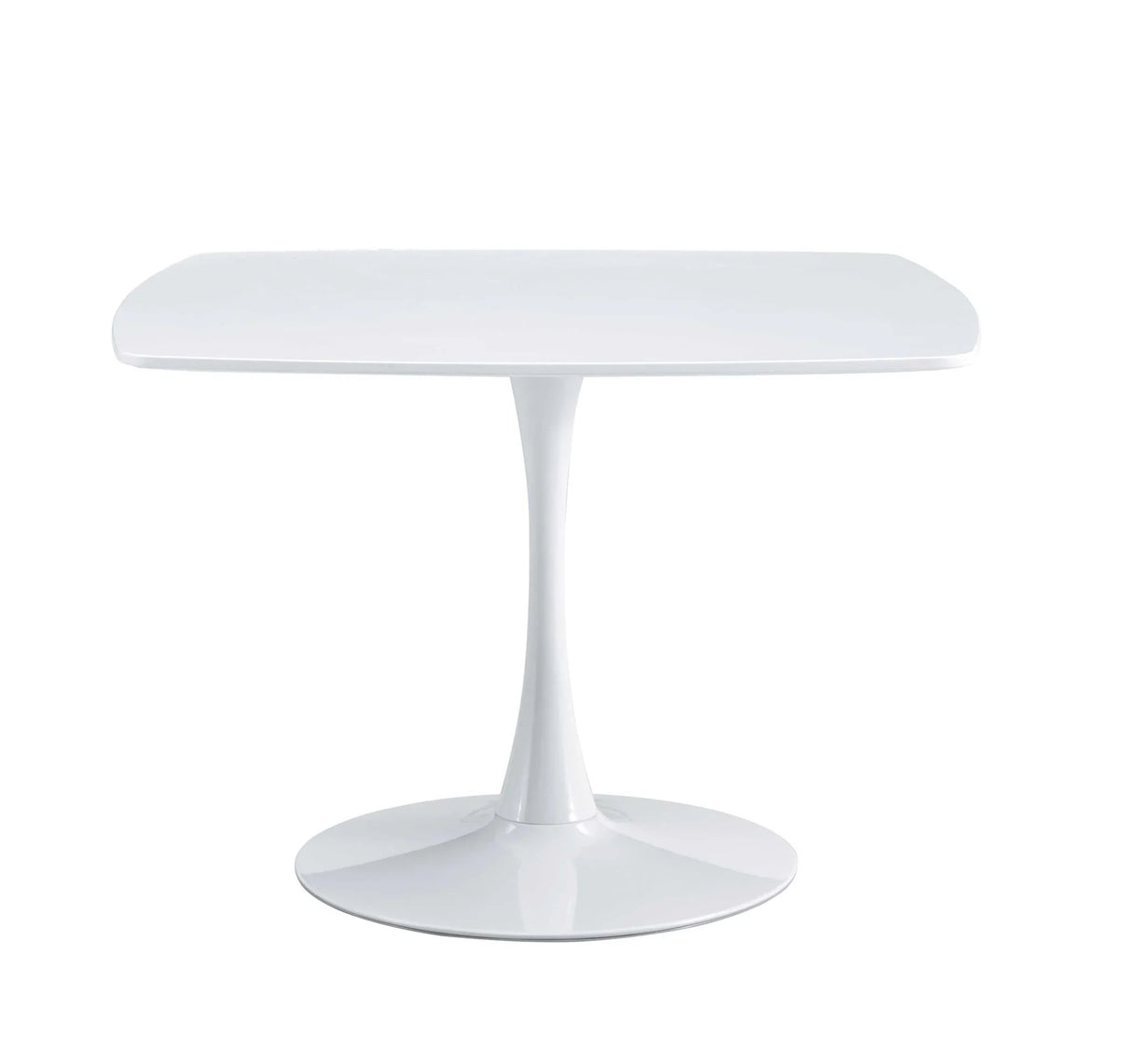 Table Mid-Century Dining Table For 4-6 People With Round MDF Table Top, Pedestal Dining Table, End Table Leisure Coffee Table - Furniture Home Direct