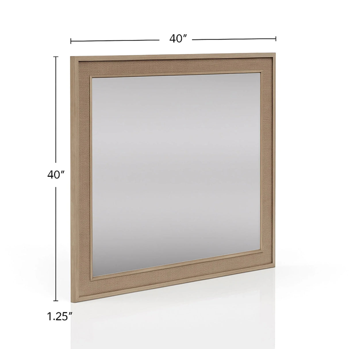 Cane - Mirror - Sand - Furniture Home Direct