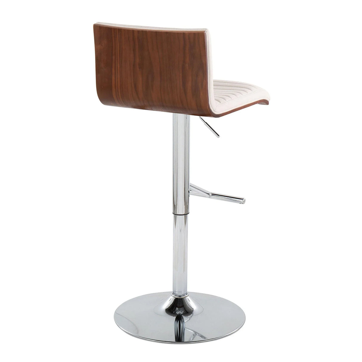 Mason - Contemporary Adjustable Barstool & Swivel With Straight T Footrest (Set of 2) - Furniture Home Direct