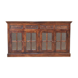 Glazed Sideboard - Walnut - Furniture Home Direct