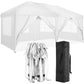 10'X20' Folding Canopy With 6 Removable Sidewalls Outdoor Event Shelter UPF 50+ Gazebo Portable Tents For Parties Beach Camping Wedding Ez Pop Up Canopy - Furniture Home Direct