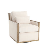 Comfy Accent Barrel Chair, 360 Degree Swivel - Furniture Home Direct
