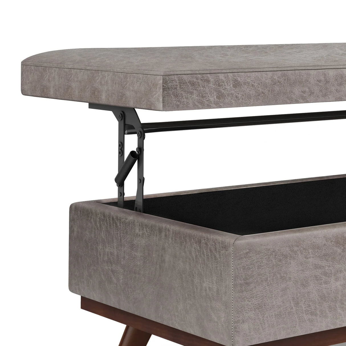 Owen - Lift Top Large Coffee Table Storage Ottoman, Mid Century Style - Furniture Home Direct