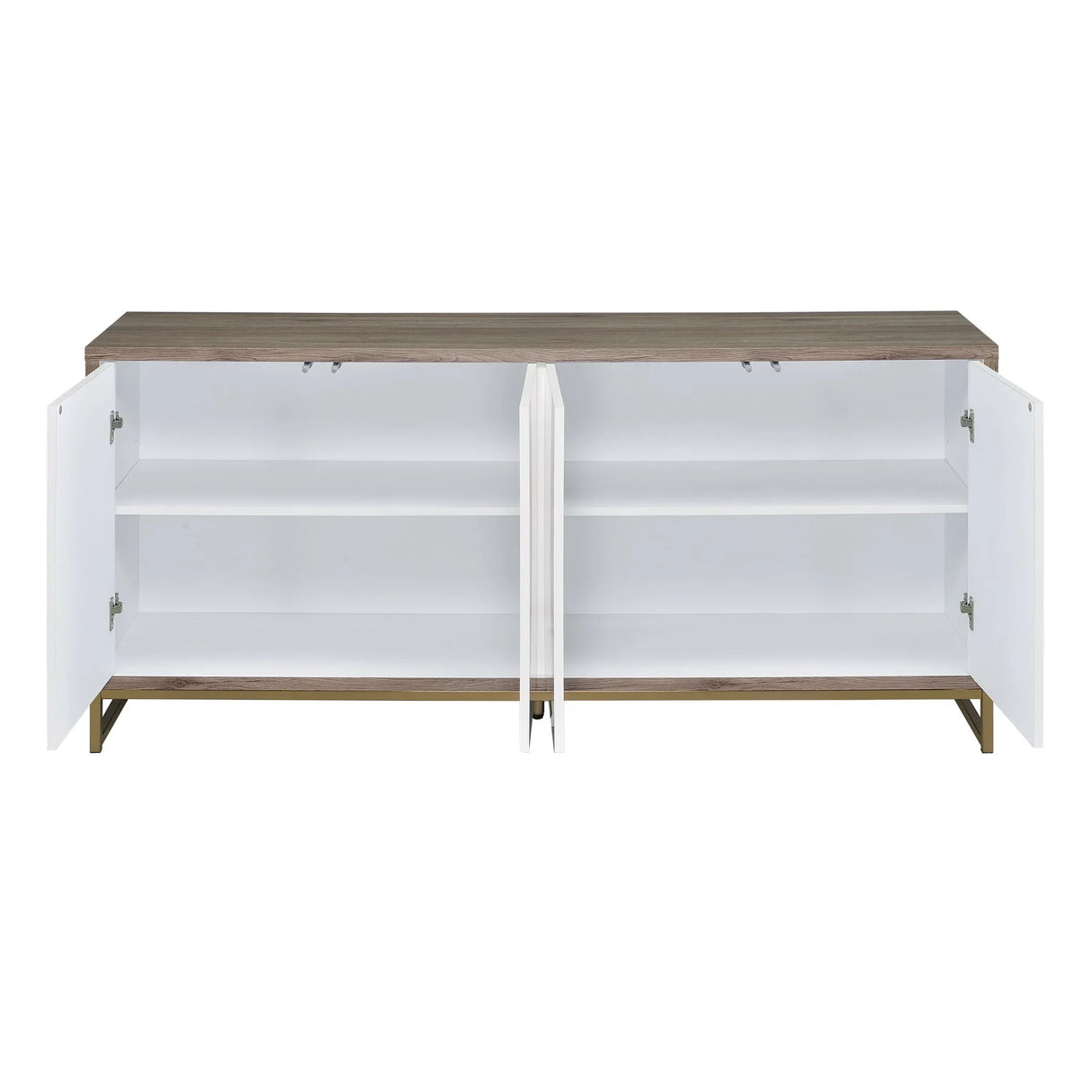 Paavan - Console Cabinet - White / ChampagneChampagne - Furniture Home Direct