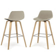 Randolph Bentwood - Upholstered Counter / Bar Height Stool (Set of 2) - Furniture Home Direct