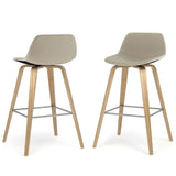 Randolph Bentwood - Upholstered Counter / Bar Height Stool (Set of 2) - Furniture Home Direct