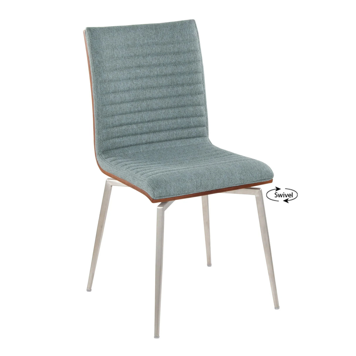 Mason - Contemporary Dining Chair (Set of 2) With Swivel - Furniture Home Direct