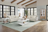 Loveseat With 2 Reversable Cushions And 2 Pillows - Off White - Furniture Home Direct