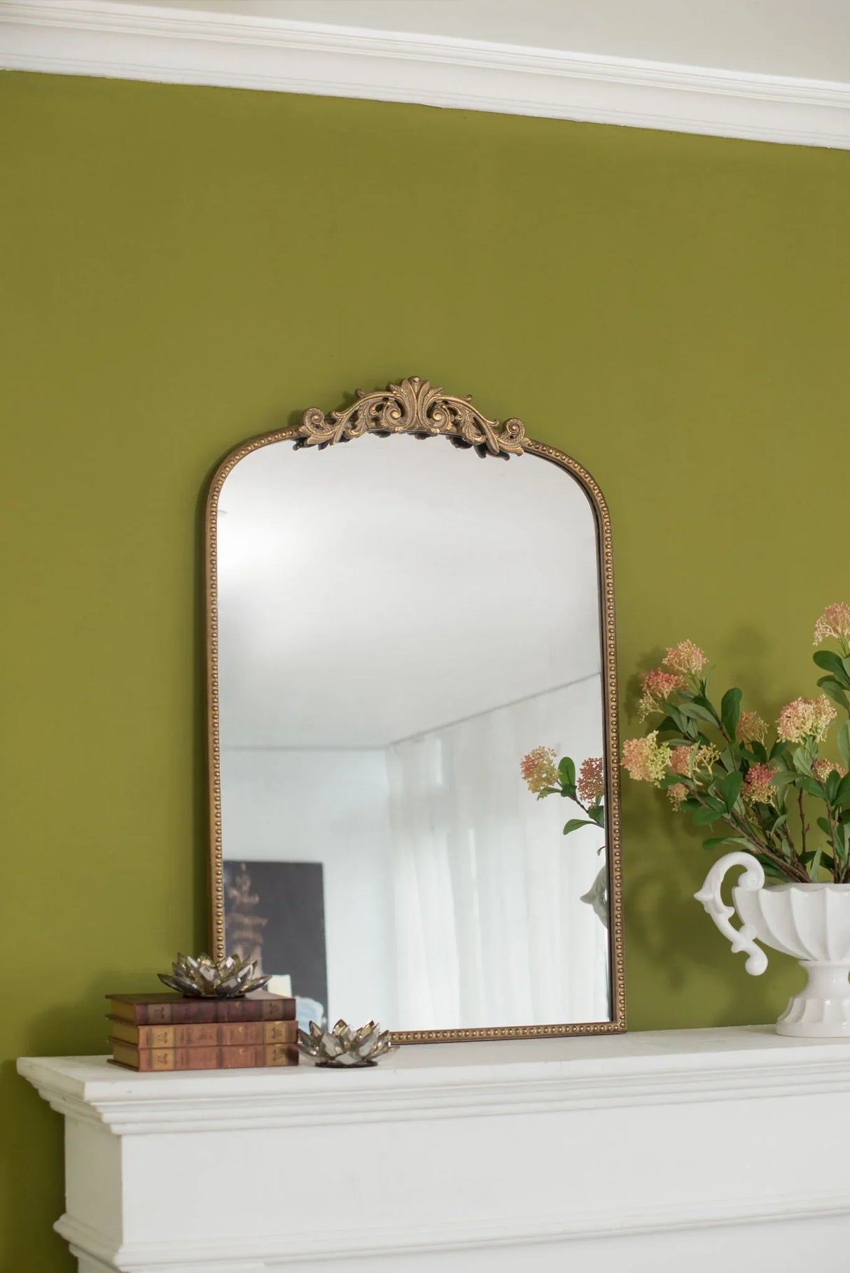 Arch Mirror, Baroque Inspired Wall Decor For Bathroom, Bedroom, Living Room - Furniture Home Direct