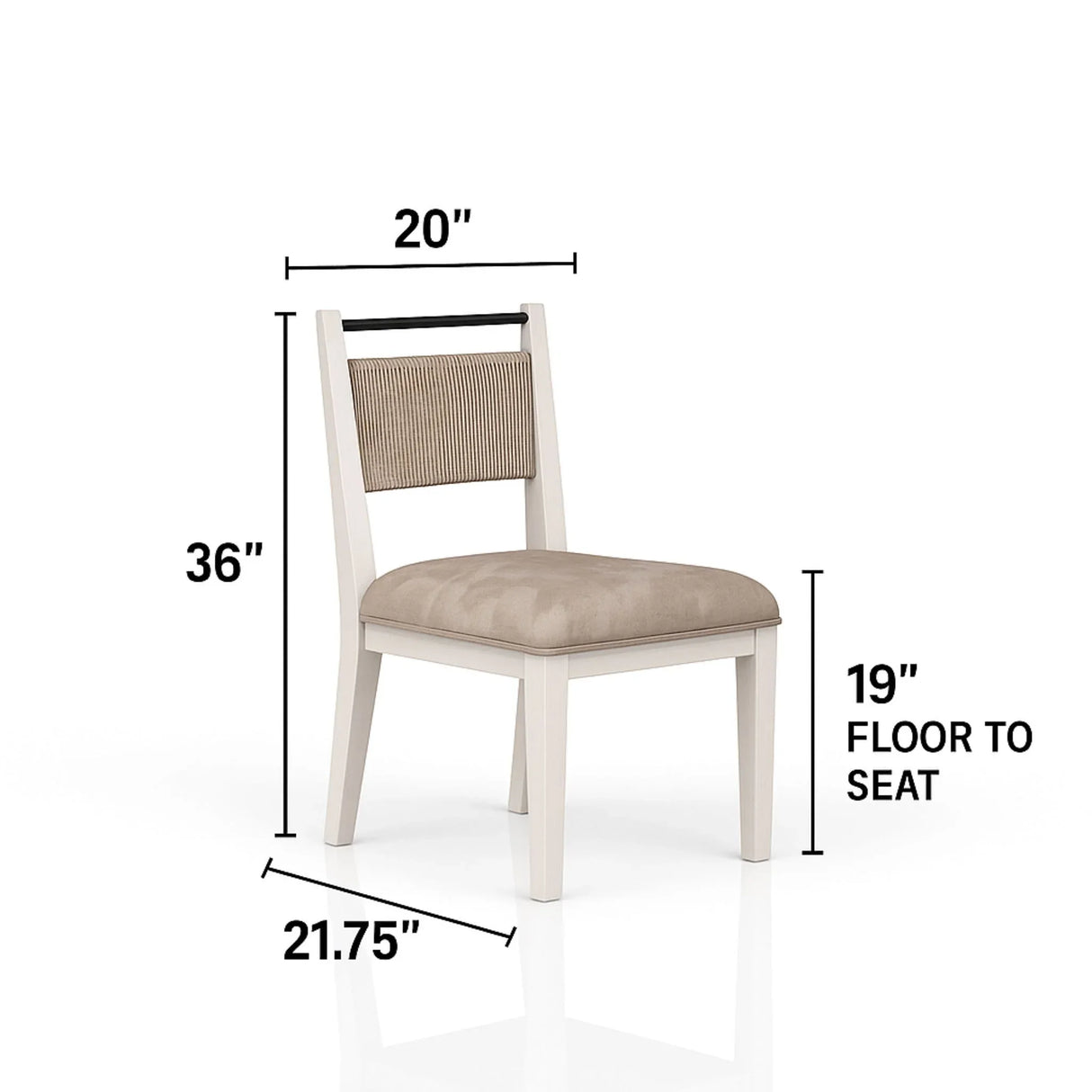 Rope Back Chair - Beige / Carmel - Furniture Home Direct