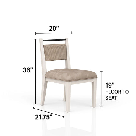 Rope Back Chair - Beige / Carmel - Furniture Home Direct