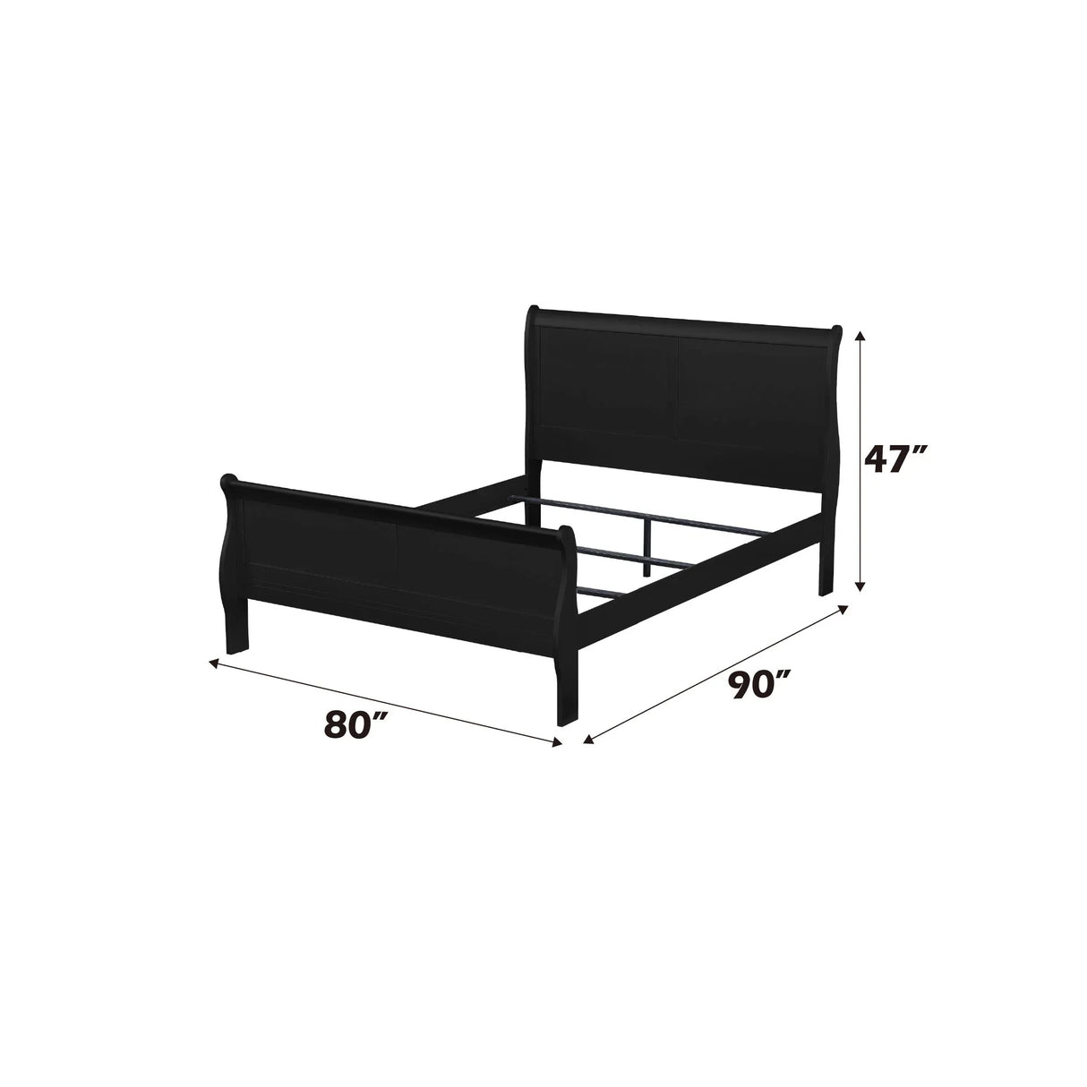 Louis Philippe - Sleigh Bedroom Set - Furniture Home Direct