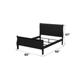 Louis Philippe - Sleigh Bedroom Set - Furniture Home Direct