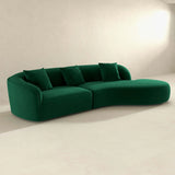 Elijah - Japandi Style Curvy Sectional Sofa - Furniture Home Direct