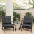 3 Piece Conversation Set with Coffee Table - Furniture Home Direct
