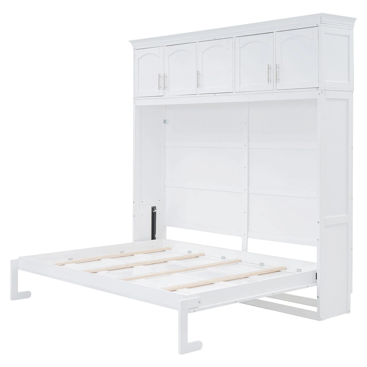 Murphy Modern Bed With Top Cabinets For Space Saving And Comfort - Furniture Home Direct